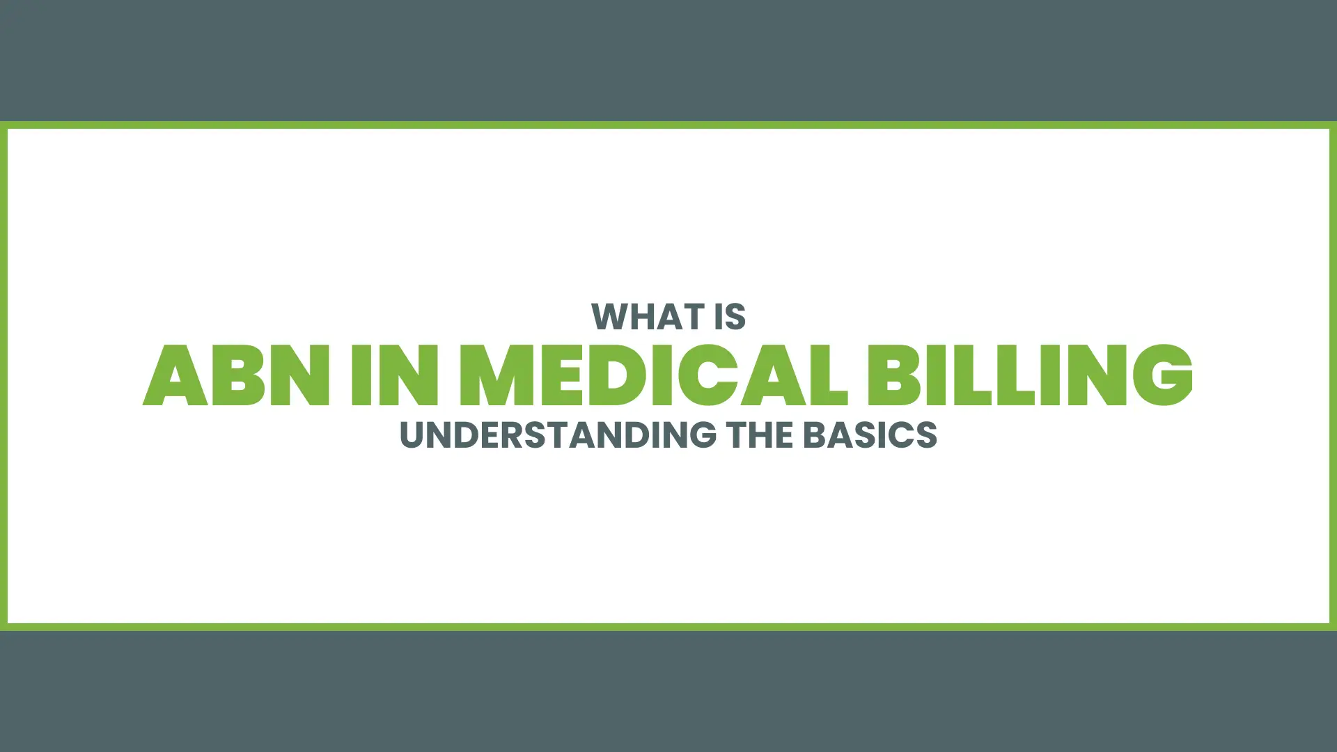 ABN in Medical Billing