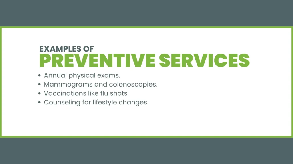 Examples of Preventive Services