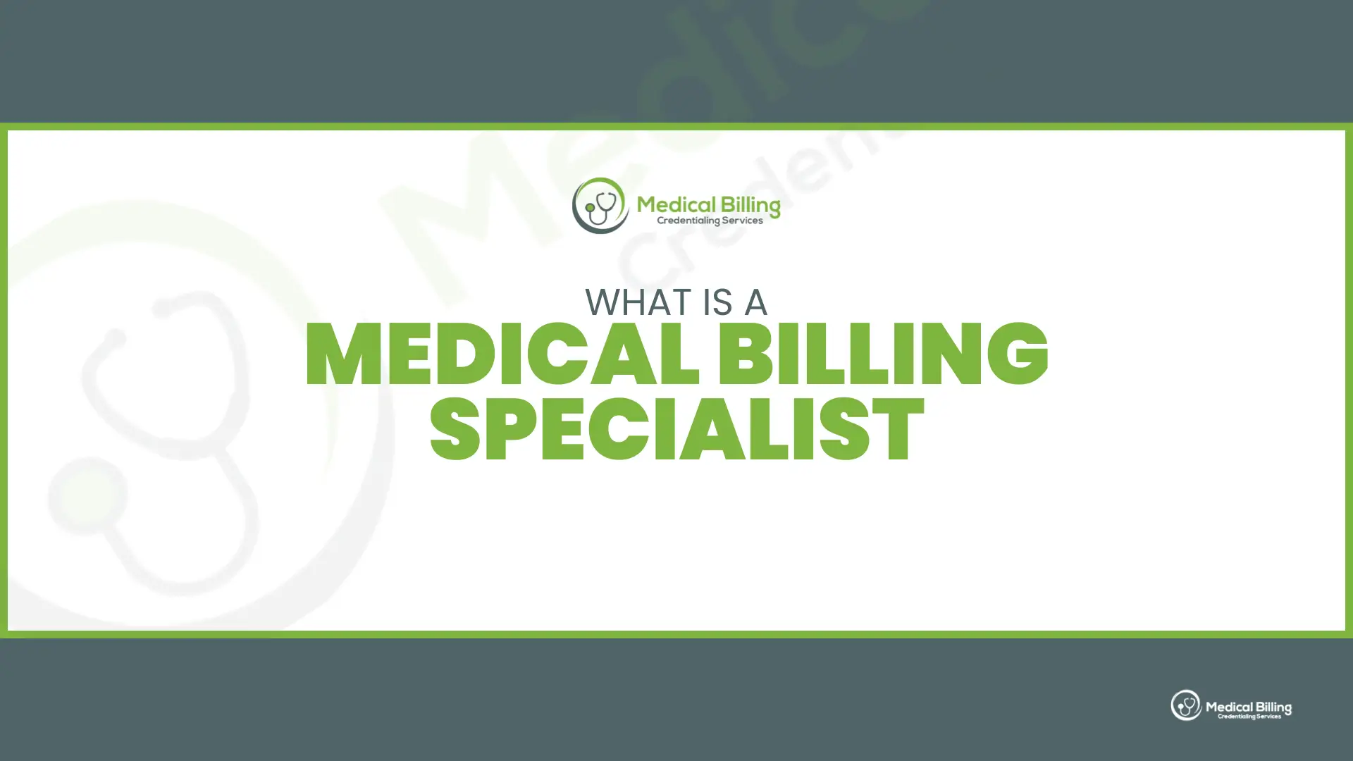 What is a Medical Billing Specialist