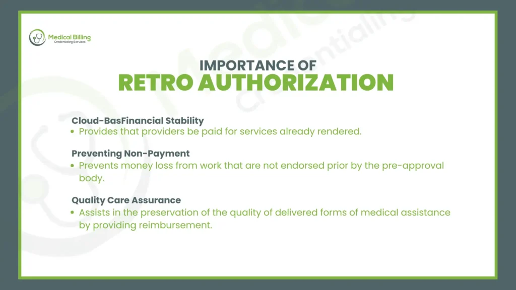 Why is Retro Authorization Important