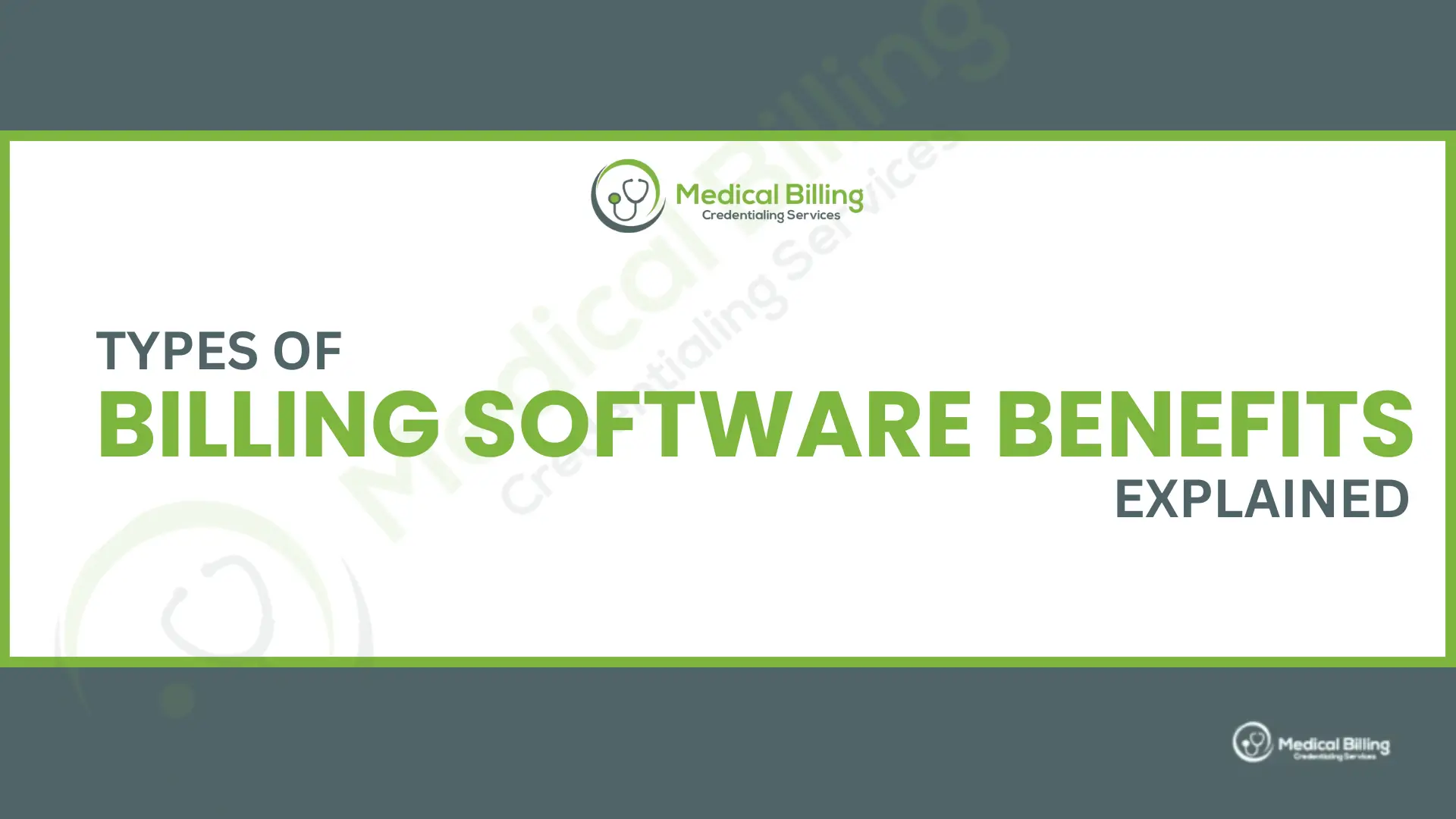 Billing Software Benefits