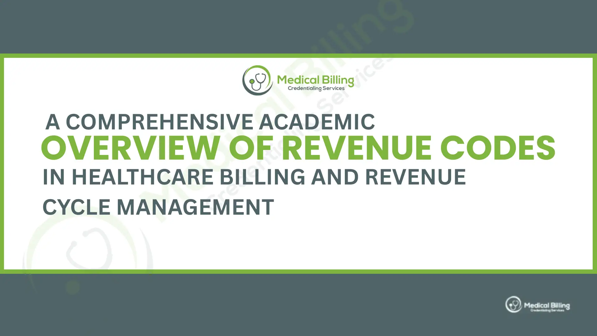 revenue codes overview