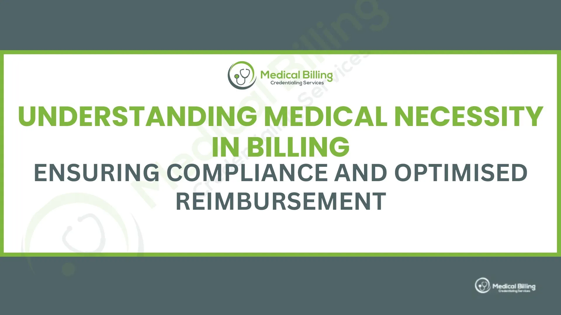 Understanding Medical Necessity in Billing